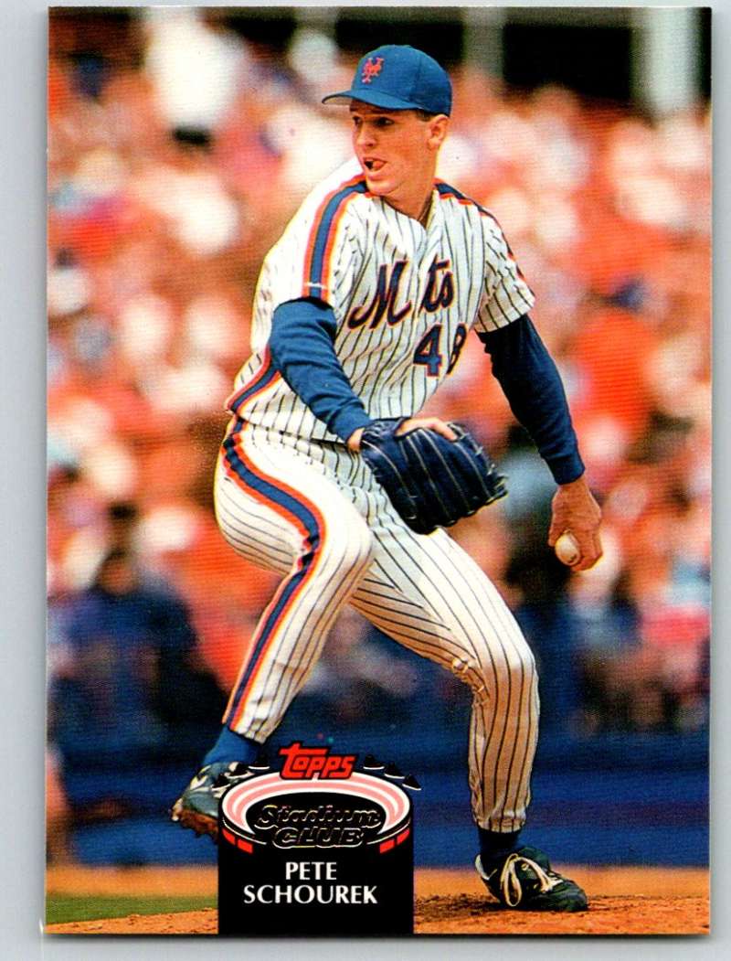 1992 Stadium Club #521 Pete Schourek Mint Image 1