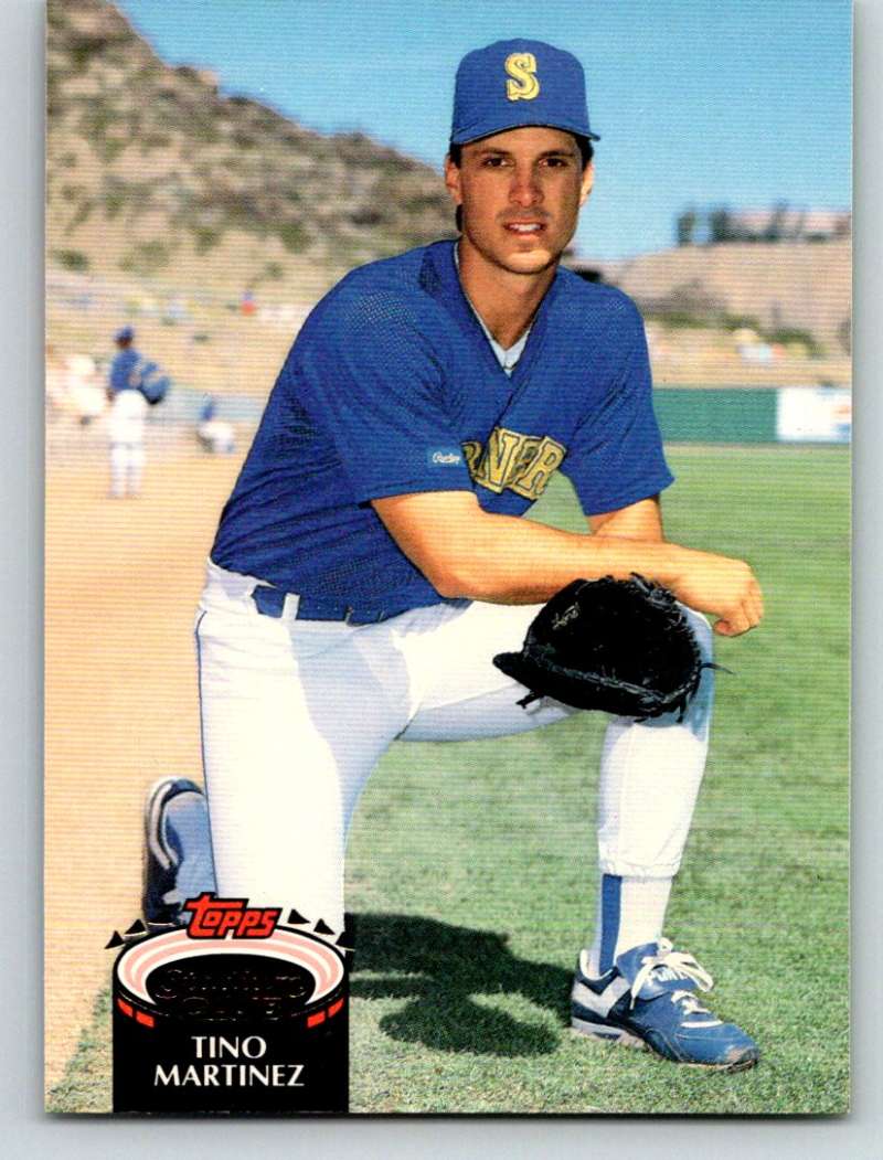 1992 Stadium Club #573 Tino Martinez Mint Image 1