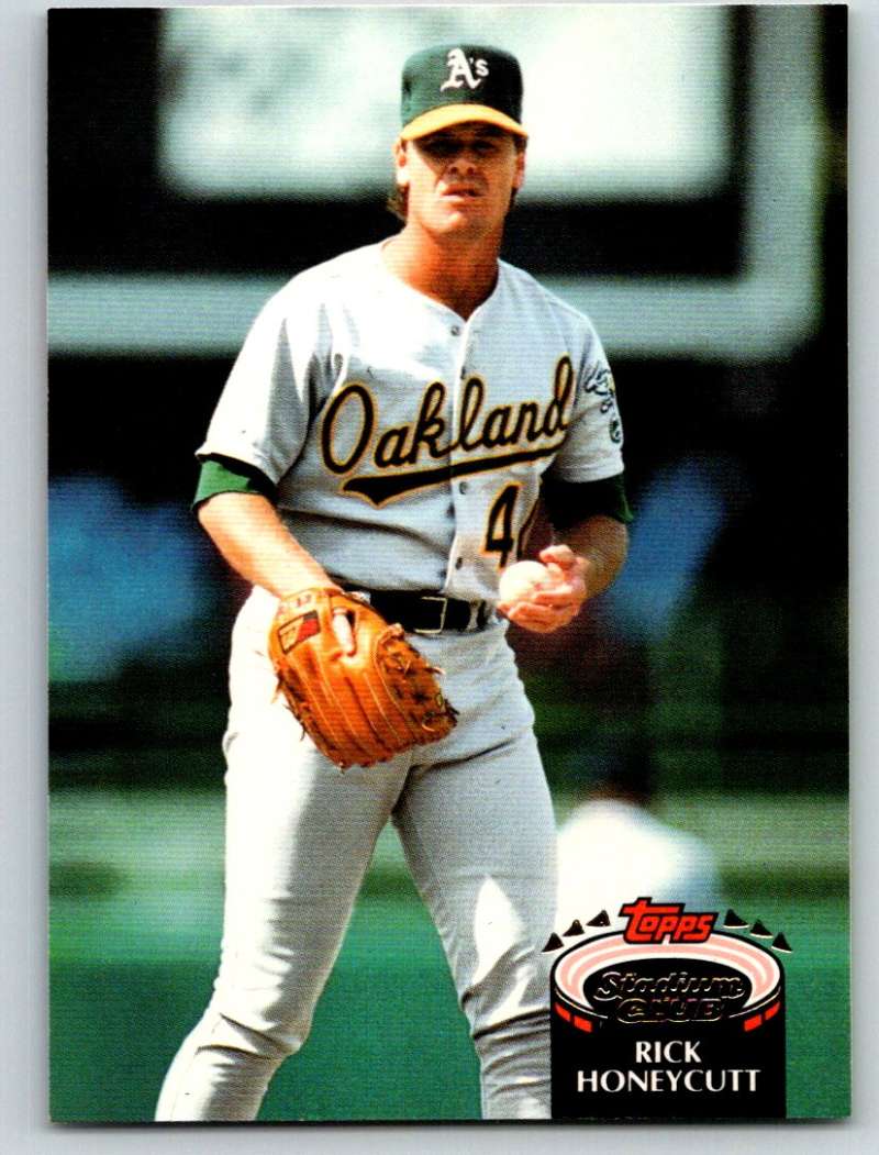 1992 Stadium Club #581 Rick Honeycutt Mint Image 1