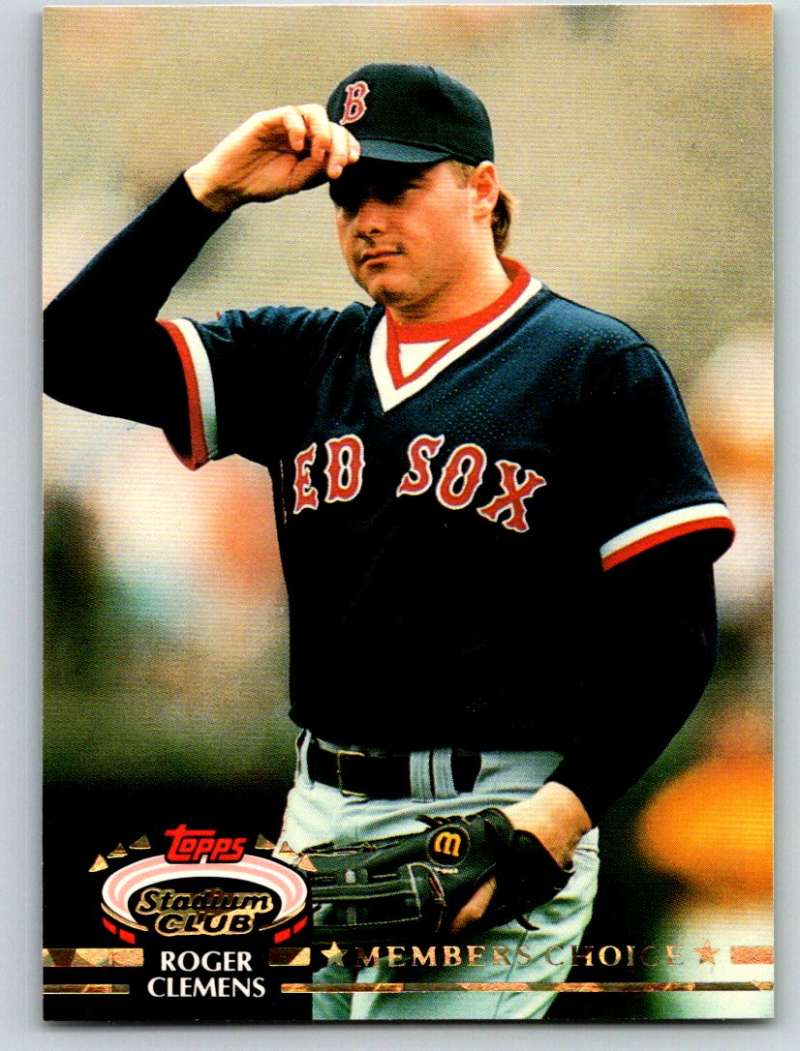 1992 Stadium Club #593 Roger Clemens MC Mint Image 1