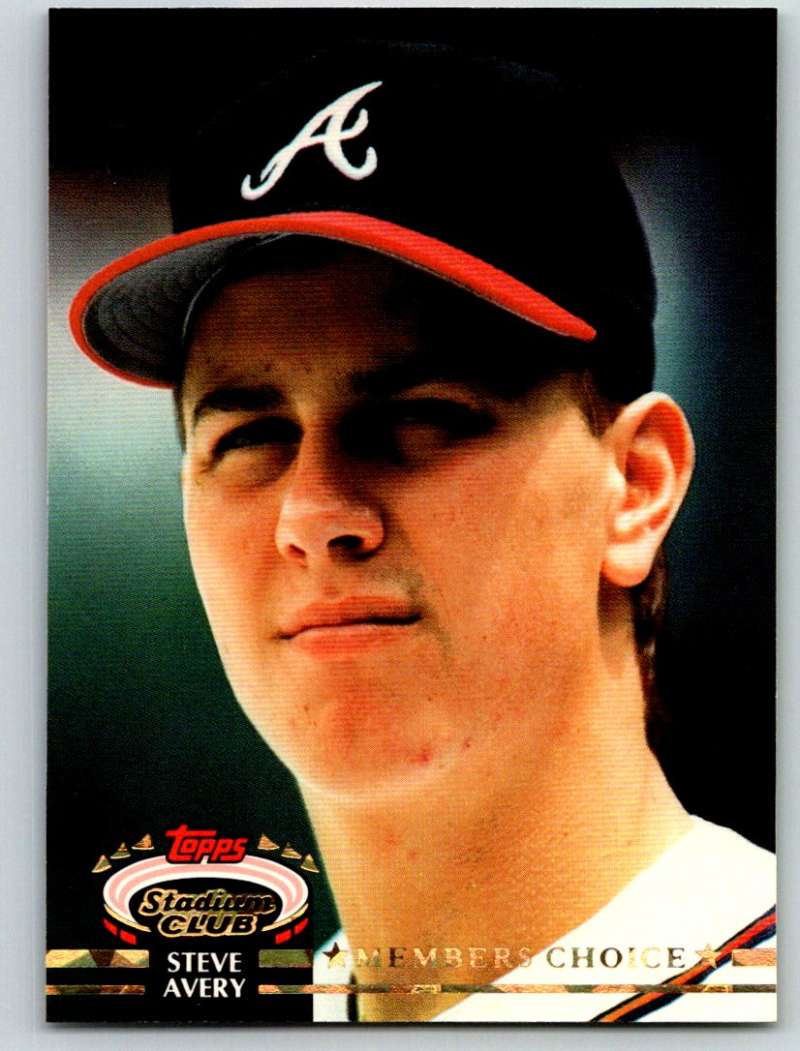 1992 Stadium Club #594 Steve Avery MC Mint Image 1