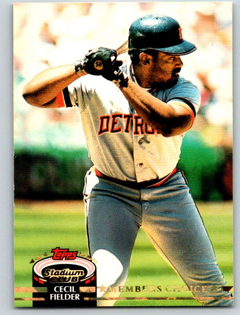1992 Stadium Club #599 Cecil Fielder MC Mint Image 1