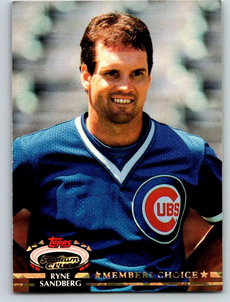 1992 Stadium Club #600 Ryne Sandberg MC Mint Image 1