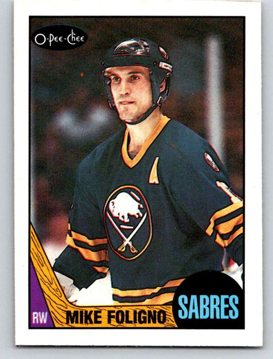 1987-88 O-Pee-Chee #40 Mike Foligno Sabres Mint