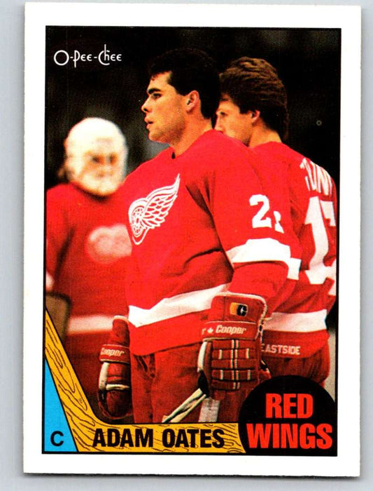 1987-88 O-Pee-Chee #123 Adam Oates RC Rookie Red Wings Mint