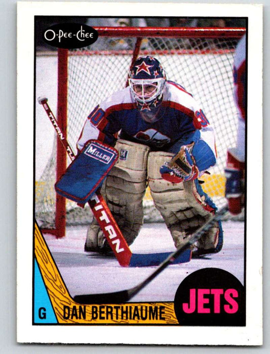 1987-88 O-Pee-Chee #217 Daniel Berthiaume RC Rookie Winn Jets Mint