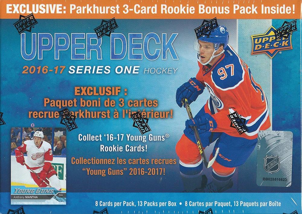 2016-17 Upper Deck Series 1 Blaster Jumbo Box - Look for Auston Matthews Young Guns