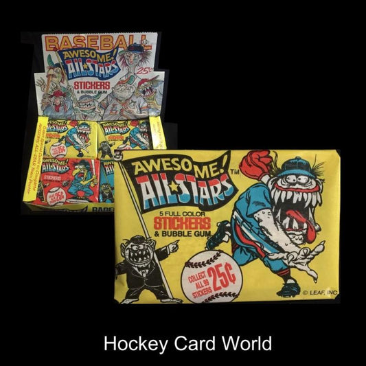 1988 Leaf Awesome All-Stars Baseball Trading Card Pack with Gum