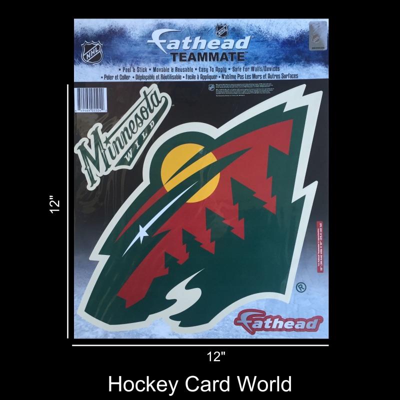 Minnesota Wild 12" Fathead Jumbo Multi-Use Coloured Decal Sticker