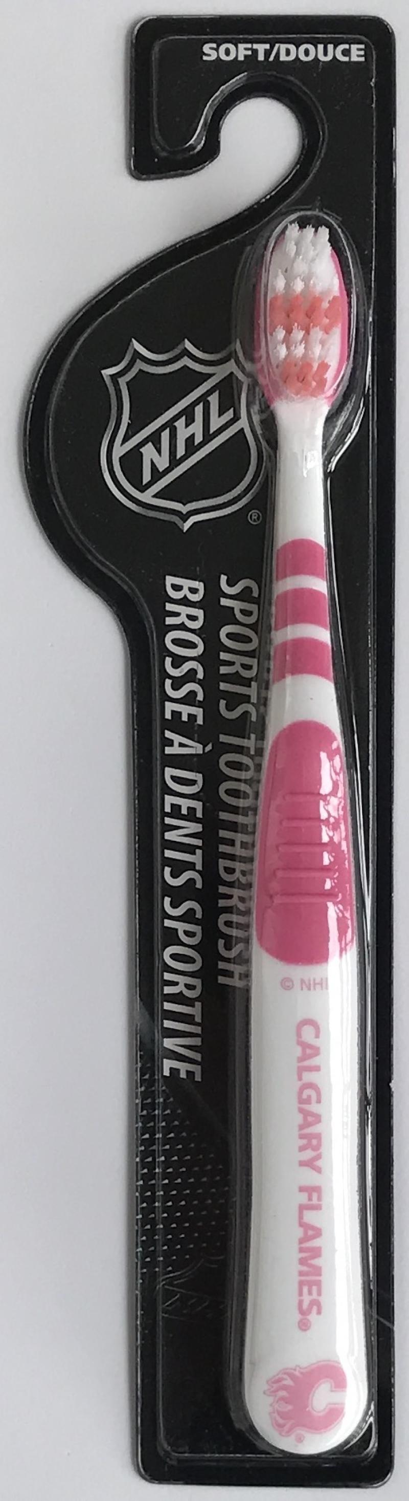 Calgary Flames Soft Head NHL Sports Toothbrush - New in Package
