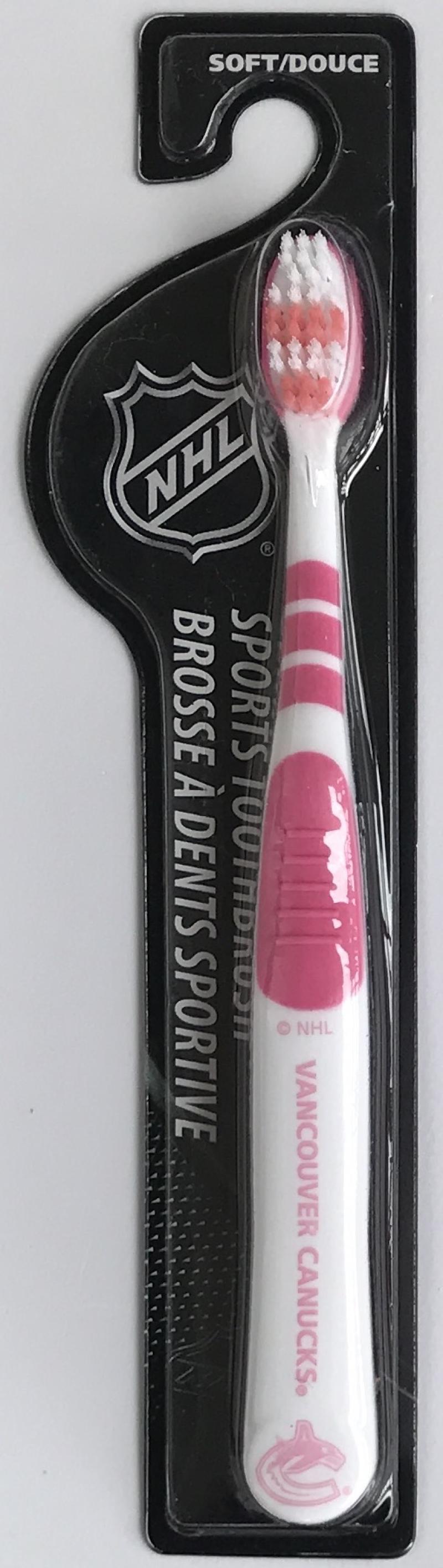 Vancouver Canucks Soft Head NHL Sports Toothbrush - New in Package Image 1