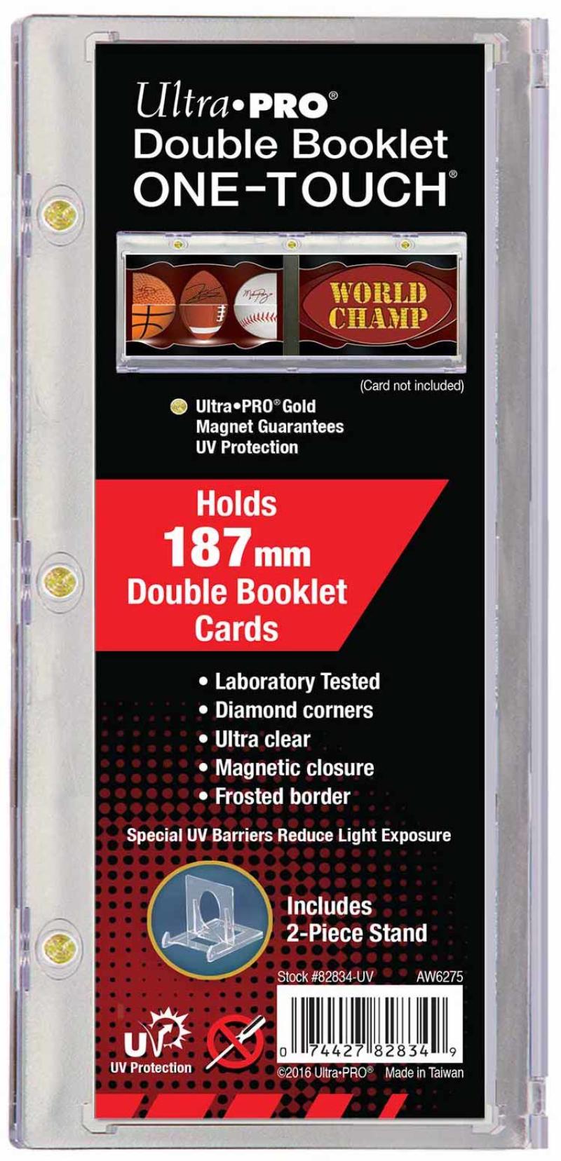 Ultra Pro 1Touch 187pt Double Booklet Magnetic Holder with Stand