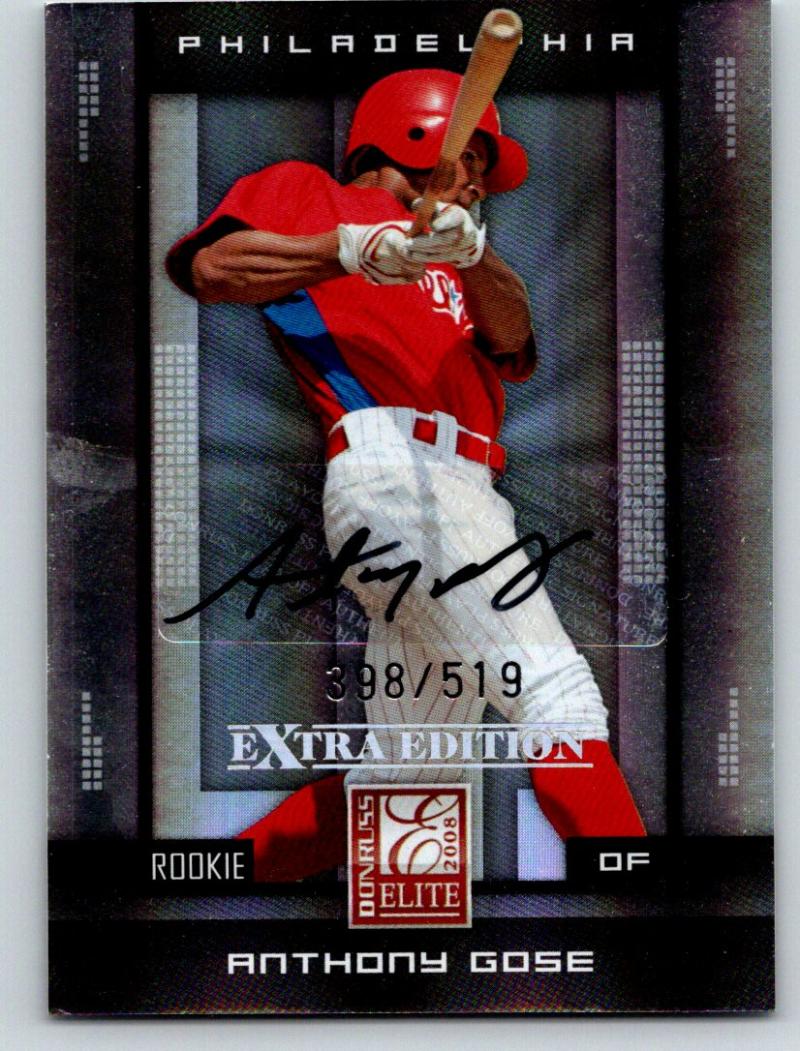 2008 Donruss Elite Extra Edition #172 Anthony Gose Auto 398/519 03512 Image 1