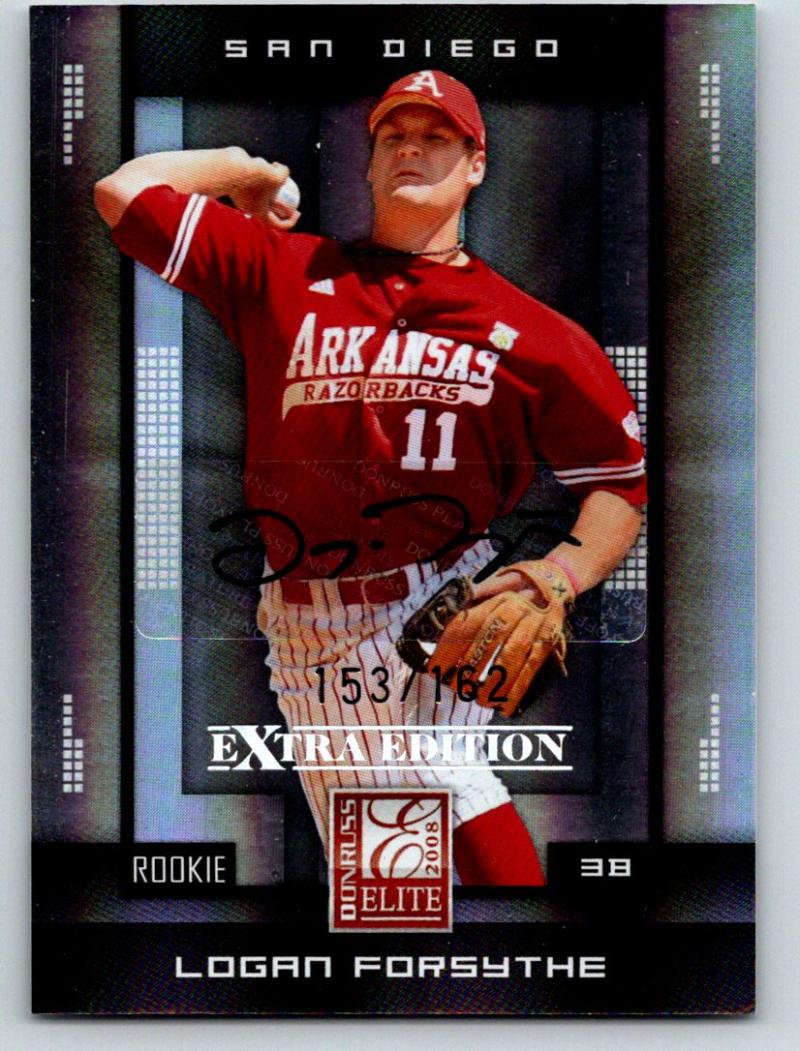 2008 Donruss Elite Extra Edition #141 Logan Forsythe Auto 153/162 03516 Image 1