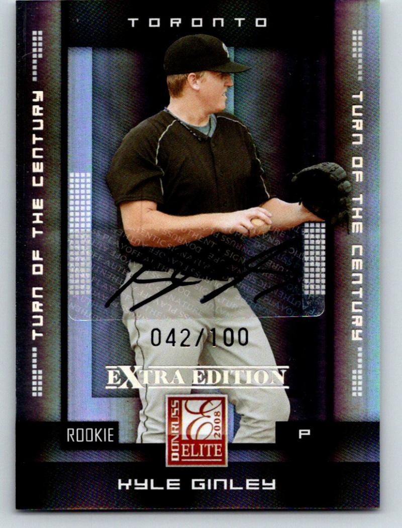 (HCW) 2008 Donruss Elite Extra Edition Signature Kyle Ginley Auto 42/100 03517 Image 1
