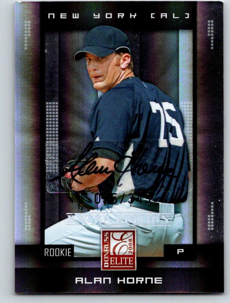 2008 Donruss Elite Extra Edition #102 Alan Horne MLB Auto 35/349 03530 Image 1