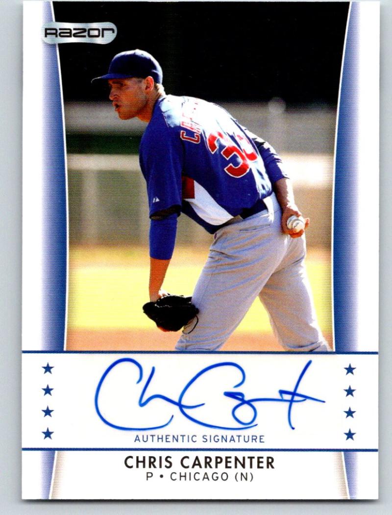 (HCW) 2010 Razor Rookie Retro Prospect Autographs #CC4 Chris Carpenter 03534