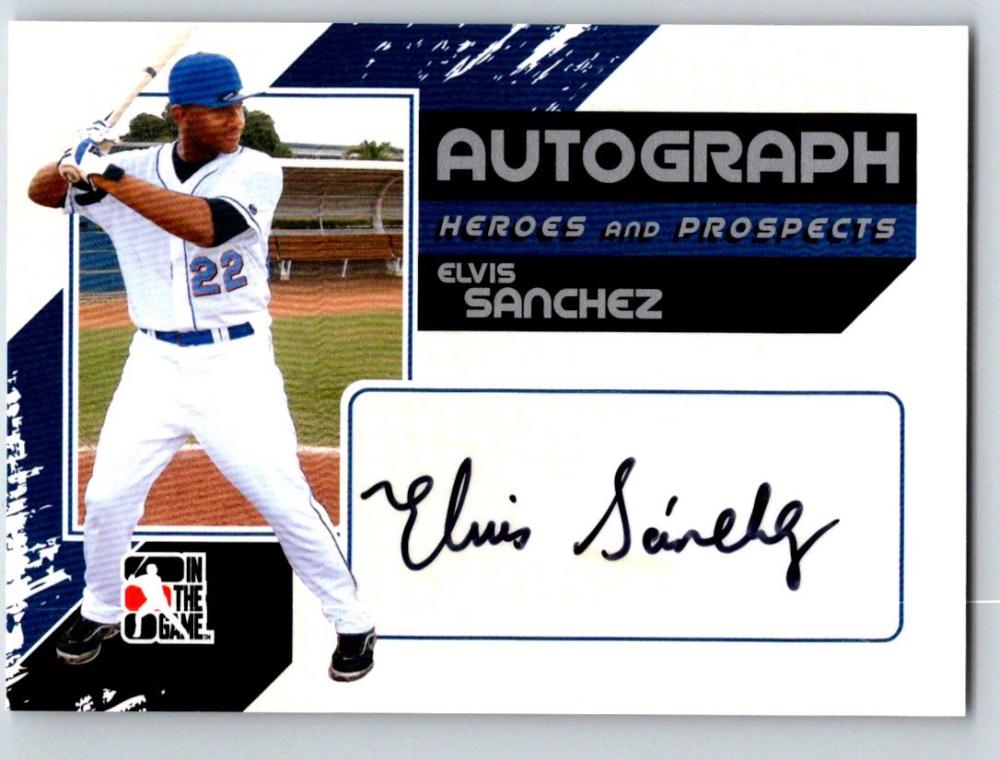 (HCW) 2011 ITG Heroes and Prospects Autographs Silver Elvis Sanchez Auto 03536 Image 1