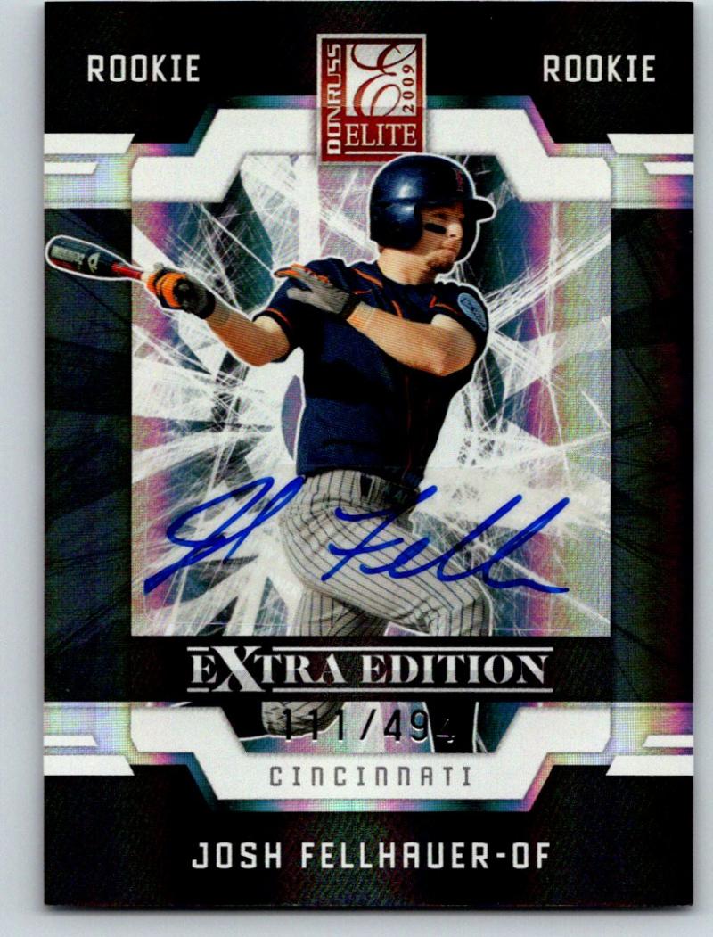 2009 Donruss Elite Edition Signature RC Auto Josh Fellhauer 111/494 03538 Image 1