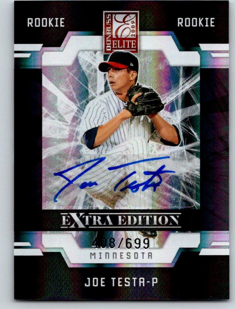 2009 Donruss Elite Extra Edition Joe Testa RC Auto 408/699 03540 Image 1