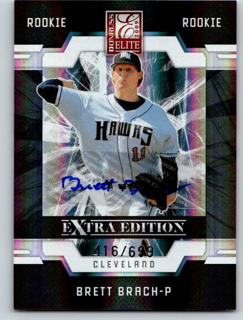 2009 Donruss Elite Extra Edition Brett Brach RC Auto 416/699 03541 Image 1