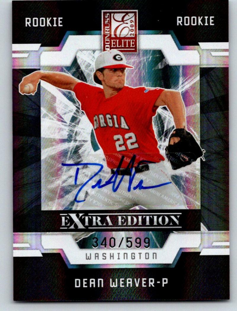 2009 Donruss Elite Extra Edition Dean Weaver MLB RC Auto 340/599 03543 Image 1