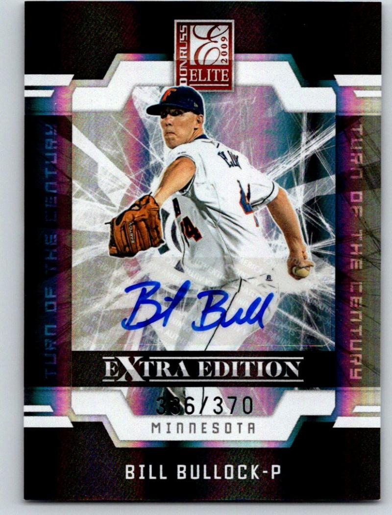 2009 Donruss Elite Extra Edition Signature Auto Bill Bullock 336/370 03548 Image 1