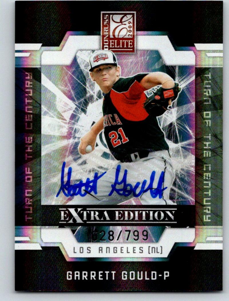 2009 Donruss Elite Extra Edition Signature Garrett Gould 628/799 03551 Image 1
