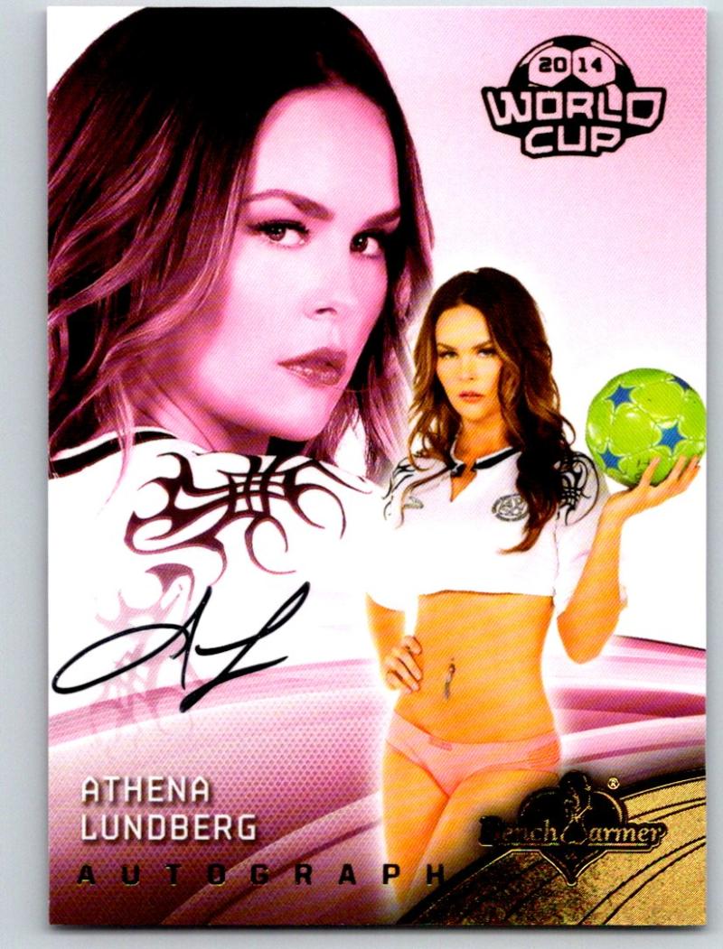 (HCW) 2014 Bench Warmer Soccer World Cup Autographs Athena Lundberg 03564