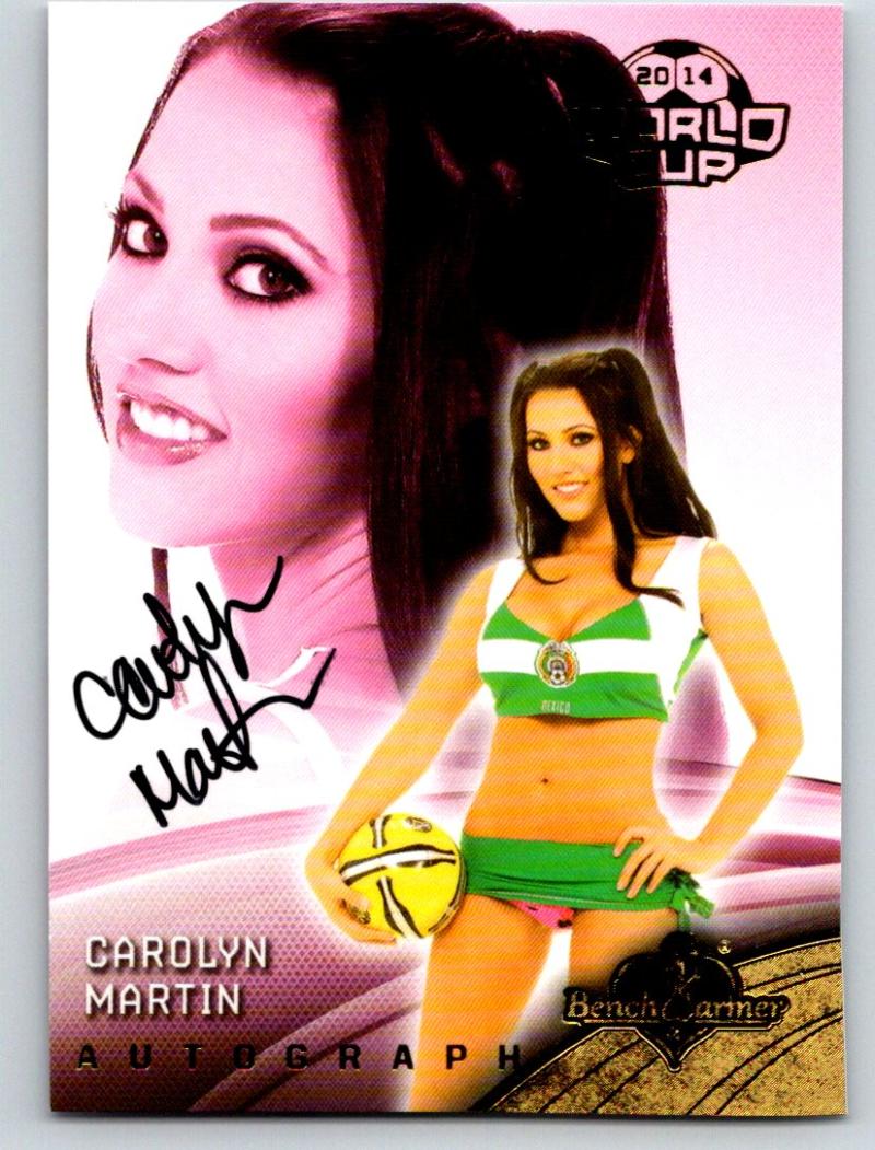 (HCW) 2014 Bench Warmer Soccer World Cup Autographs Carolyn Martin 03576