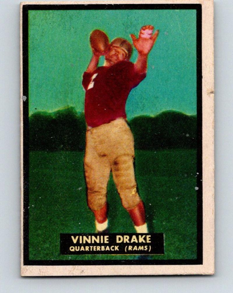 1951 Topps Magic #46 Vinnie Drake UNSCRATCHED Football Vintage NFL 03763