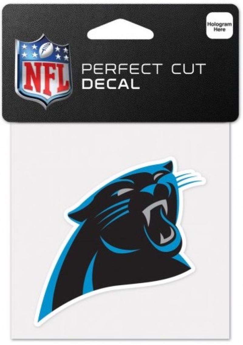 Carolina Panthers Perfect Cut Colour 4"x4" NFL Licensed Decal Sticker Image 1
