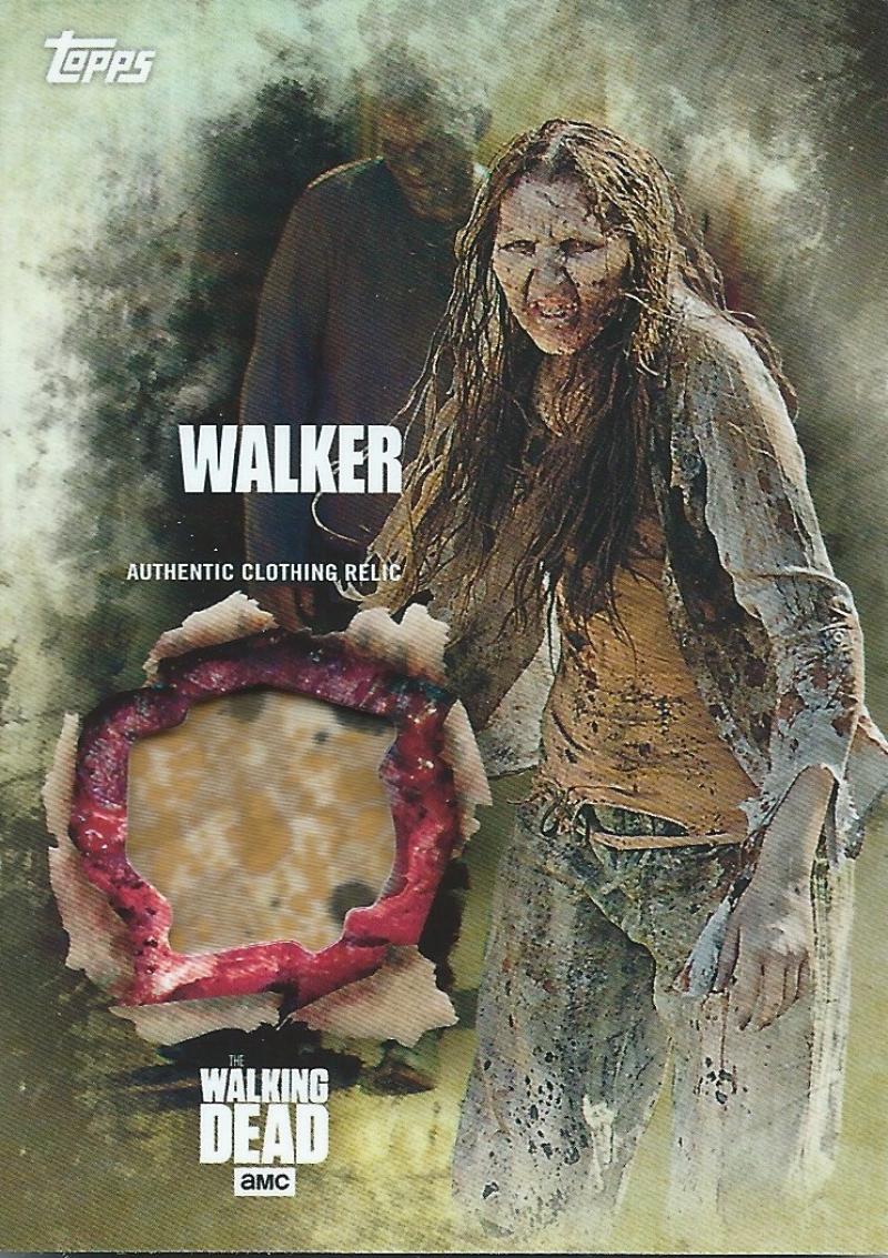 (HCW) 2016 Topps The Walking Dead Season 5 Walker Authentic Wardrobe Relic Image 1