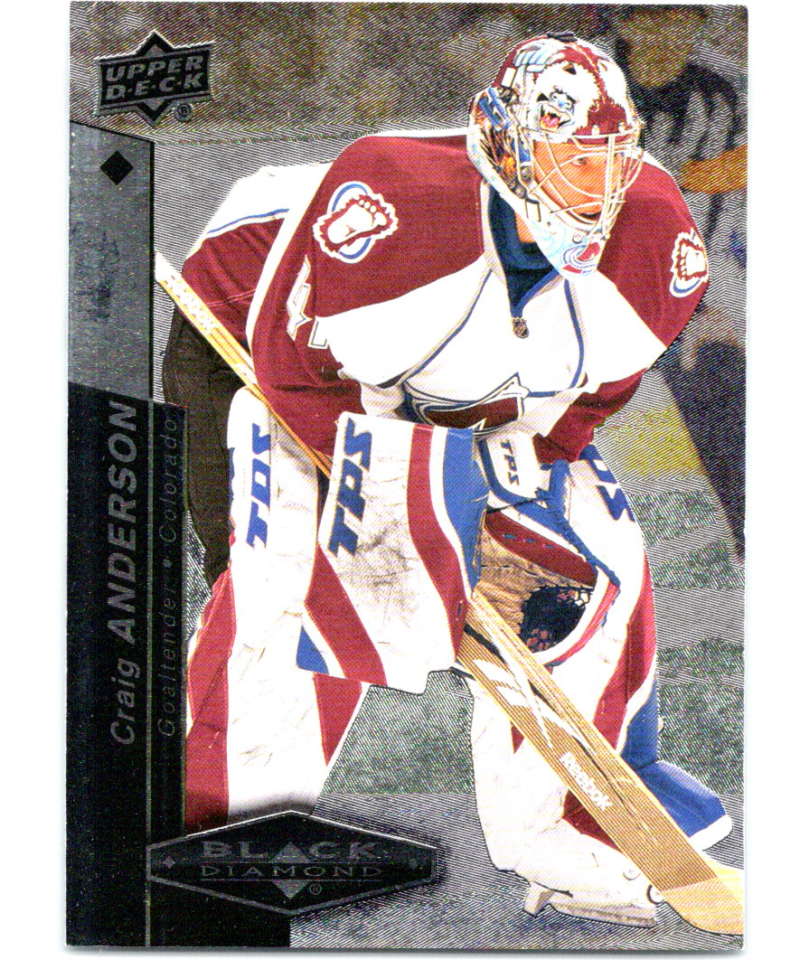 2010-11 Upper Deck Black Diamond #2 Craig Anderson Avalanche Hockey Image 1