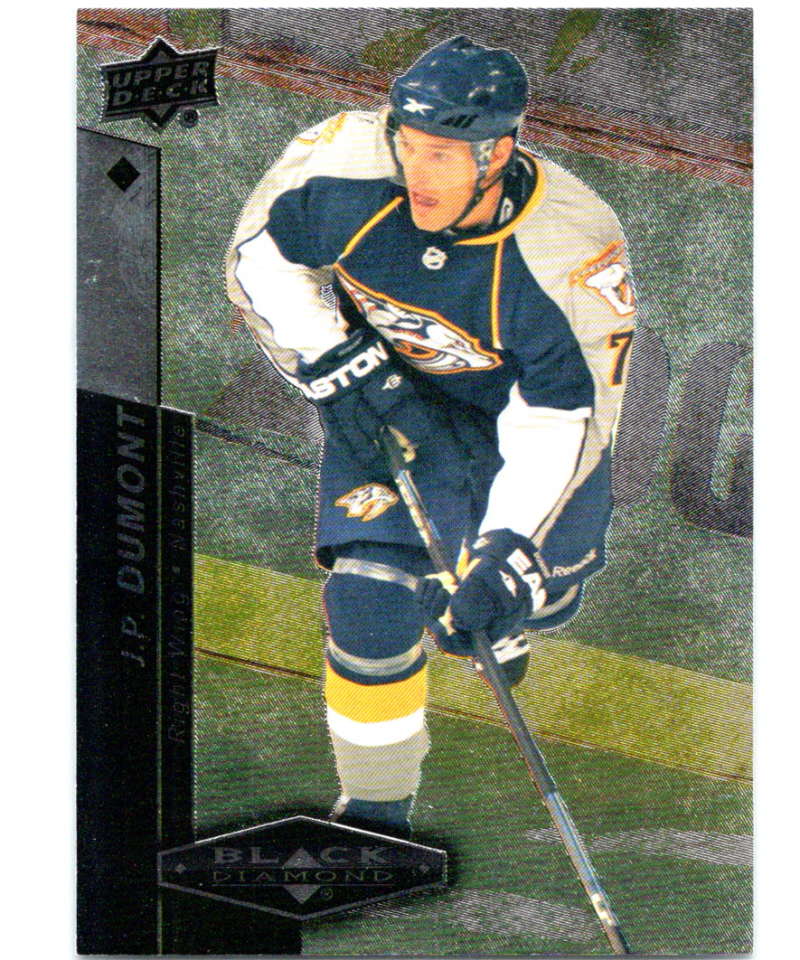 2010-11 Upper Deck Black Diamond #16 J.P. Dumont Predators Hockey Image 1