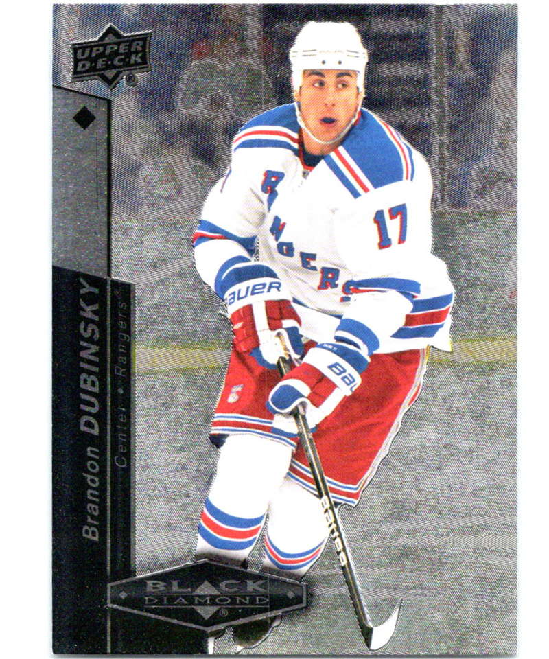 2010-11 Upper Deck Black Diamond #19 Brandon Dubinsky NY Rangers Hockey Image 1