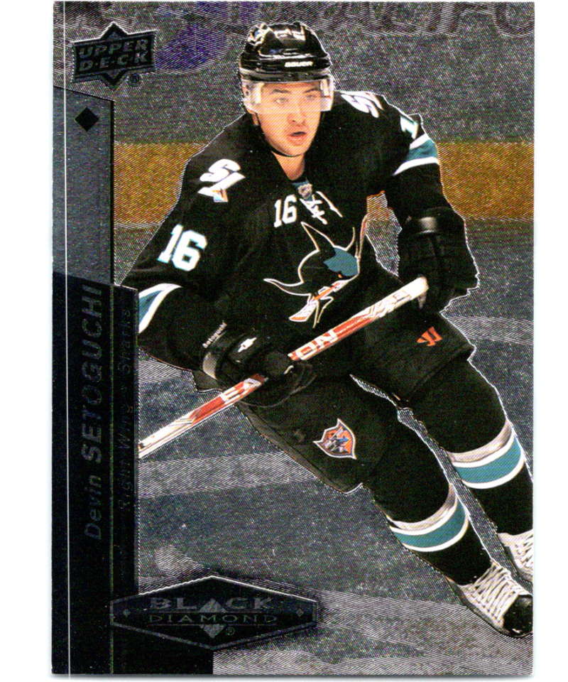 2010-11 Upper Deck Black Diamond #28 Devin Setoguchi Sharks Hockey Image 1