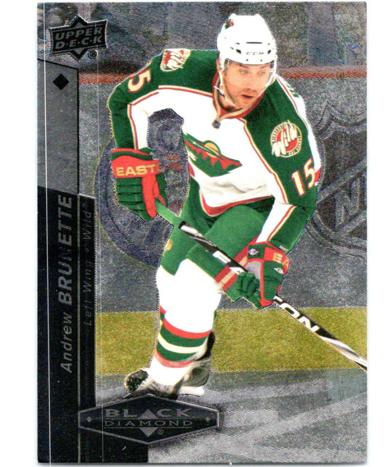 2010-11 Upper Deck Black Diamond #30 Andrew Brunette Wild Hockey Image 1