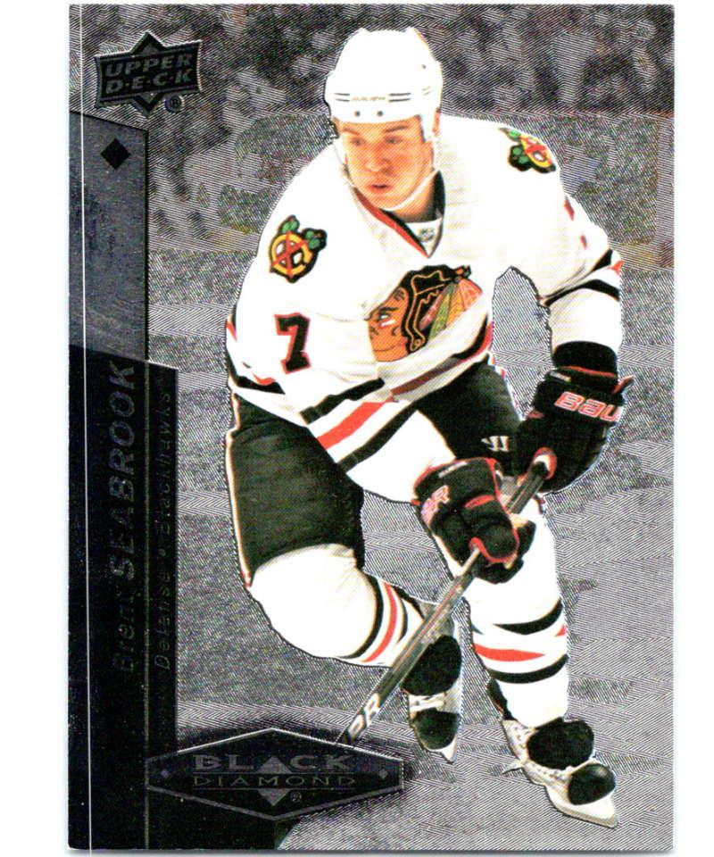 2010-11 Upper Deck Black Diamond #35 Brent Seabrook Blackhawks Hockey Image 1