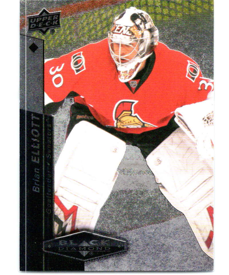 2010-11 Upper Deck Black Diamond #41 Brian Elliott Senators Hockey Image 1