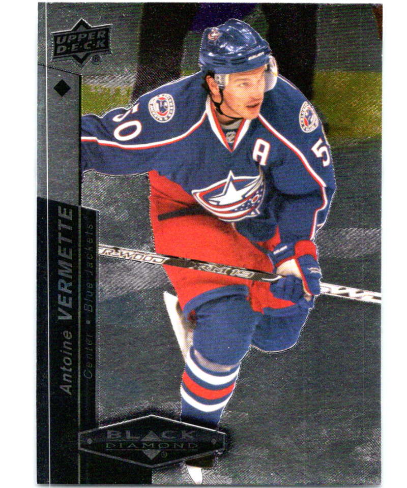 2010-11 Upper Deck Black Diamond #48 Antoine Vermette Blue Jackets Hockey Image 1
