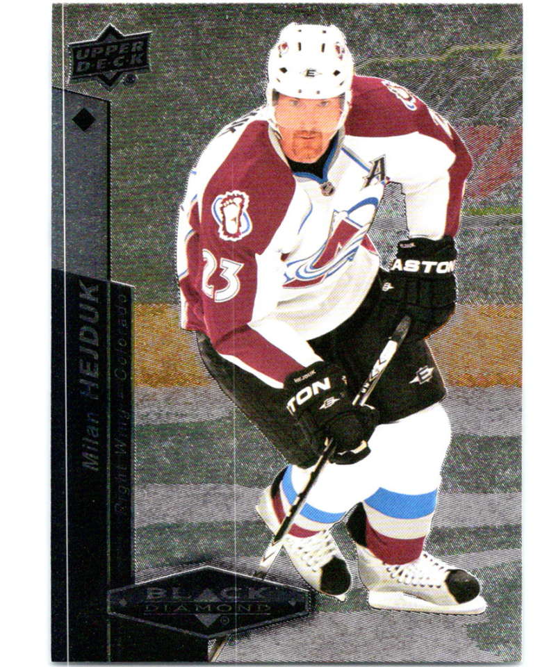 2010-11 Upper Deck Black Diamond #49 Milan Hejduk Avalanche Hockey Image 1