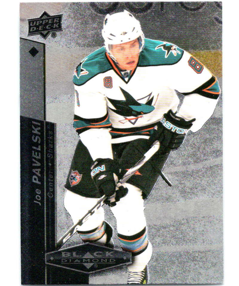 2010-11 Upper Deck Black Diamond #68 Joe Pavelski Sharks Hockey Image 1