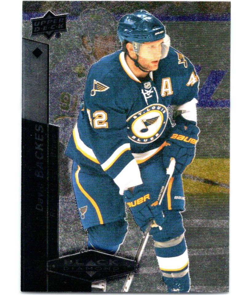 2010-11 Upper Deck Black Diamond #74 David Backes Blues Hockey Image 1
