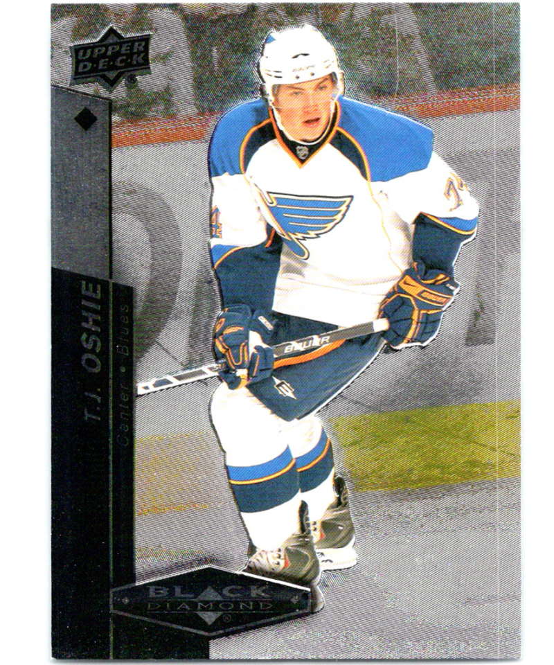 2010-11 Upper Deck Black Diamond #83 T.J. Oshie Blues Hockey Image 1