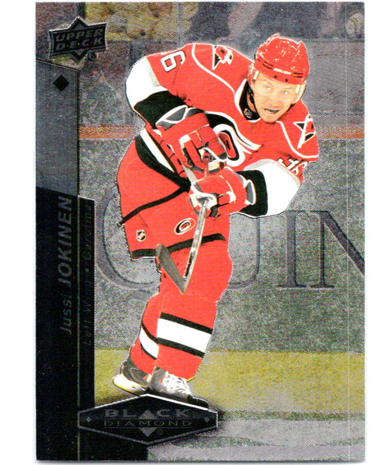 2010-11 Upper Deck Black Diamond #89 Jussi Jokinen Hurricanes Hockey Image 1