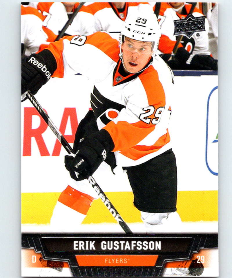 2013-14 Upper Deck #42 Erik Gustafsson Flyers NHL Hockey Image 1