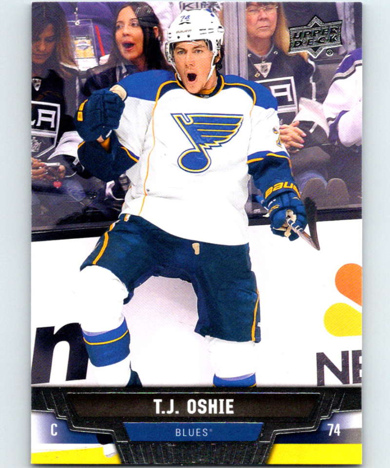 2013-14 Upper Deck #122 T.J. Oshie Blues NHL Hockey Image 1