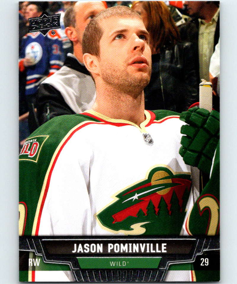 2013-14 Upper Deck #128 Jason Pominville Wild NHL Hockey Image 1