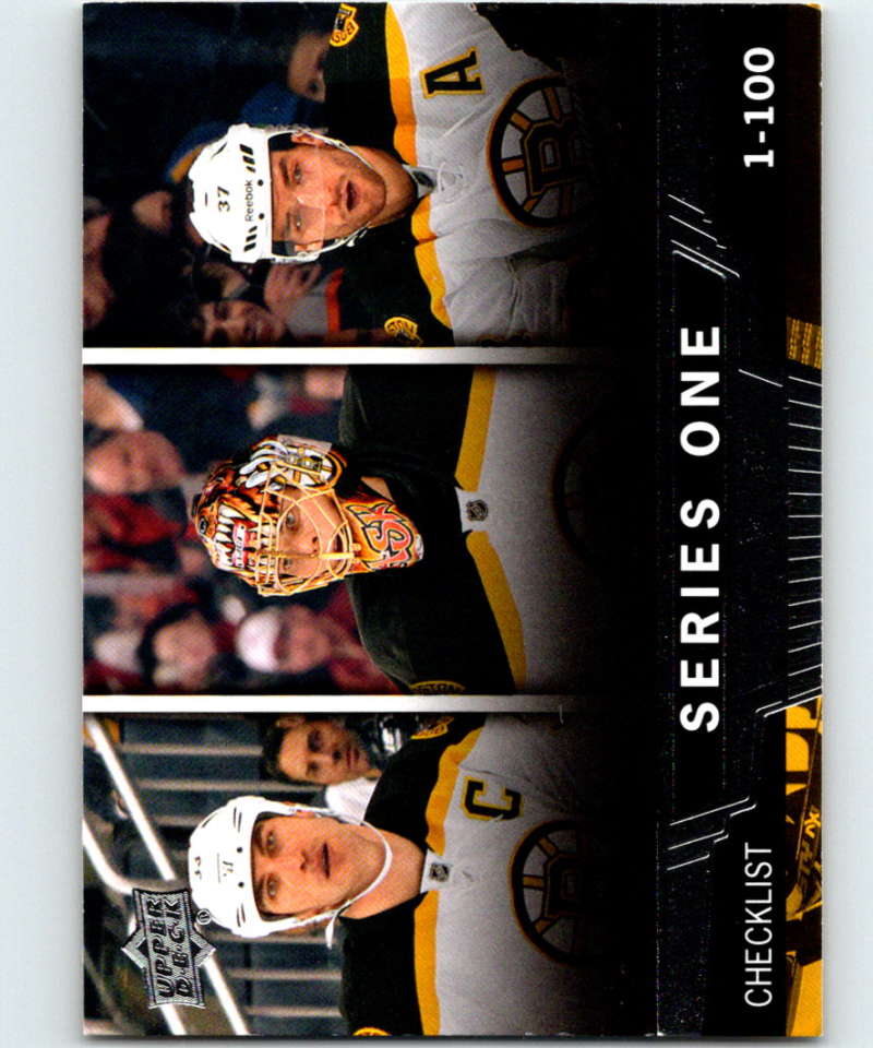 2013-14 Upper Deck #199 Zdeno Chara/Tuukka Rask/Patrice Bergeron Bruins CL NHL Hockey Image 1
